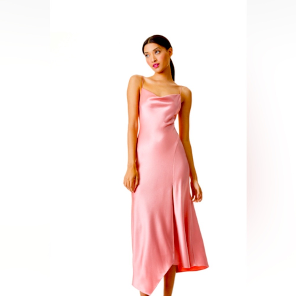 Alice and Olivia Drapery Asymetrical silk dress - sold out everywhere!